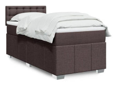 Maison Exclusive - Sängbotten med ribbor och mörkbrun madrass 80x200 cm