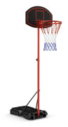 Justerbar basketkorg, bärbar och väderbeständig, 158–218 cm