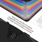 Dokumentmapp A4 Fackmapp Filorganisatör Med Elastiskt Band Och Lock