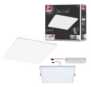 LED recessed panel Veluna VariFit IP44 3-step dim square 215x215mm 22W 4,000K Satin