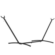 Hängmatteställ 280x120x110 cm, metall med krokar, max 120 kg