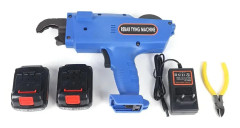 Armeringsbindare - Trådbindningsmaskin - 12V - 0,8 mm tråd - Knuttråd 300–500 mm - 4500 mAh litiumbatteri - Blå
