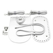 7st/set DIY Ryggsäckstillbehör Handväska Axelrem SILVER silver