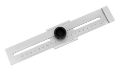 Märkningslinjal i rostfritt stål, mätområde i metall 250 mm, parallell ritslinjal i rostfritt stål