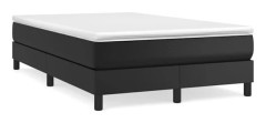 Maison Exclusive - Sängbotten med lameller madrass Svart 120x200 cm Syntetläder
