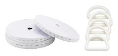 Tjockt Elastiskt Band med Knapphål - 30 Meter Justerbart Elastiskt Midjeband för Sömnad White 2.5m White 2.5m
