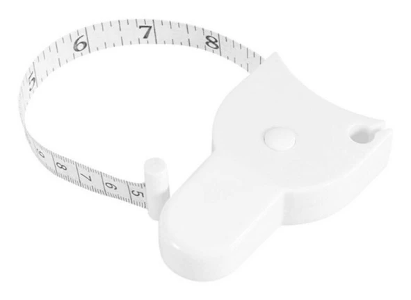 Centimeter tum tejp med handtag ficklampa Y-form måttband för hälsa