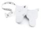 Centimeter tum tejp med handtag ficklampa Y-form måttband för hälsa