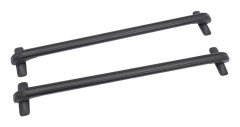 Biltakräcke - Takbågar - Passar 4–5-dörrars sedan - Aluminium - Låsbar med nycklar - Borrfri montering - 75 kg statisk/45 kg dynamisk - Svart