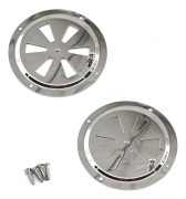 delar - Ventilationsgaller - 12,5 cm - Runt ventilationsgallerskydd - BBQ rökventilationsset - luftventiler - reservdelar för rök