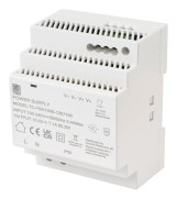 TRU COMPONENTS TC-13710884 DIN-skena nätaggregat Förbrukning (standby) 0.3 W 12 V/DC 7.1 A 85.2 W Antal utgångar:1 x In