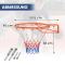 Basketkorg för inomhusbruk – 45 cm ring, väggfäste, orange