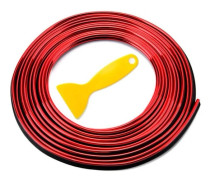 5M Dekoration Flexibla Strips Trim Strips RÖDA red