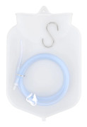 Transparent Silicone Enema Bag Kit Safe Coffee Milk Cleaning Portable Colon Clean Enema Bag Kit for Men Women for Home 2L No Cloth Bag