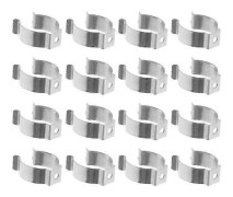 Rostfria fästklämmor för T10-lysrör - 30 U-formade clips, hållbara och mångsidiga för inom- och utomhusbruk