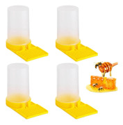 Insekthotell Din Trädgård Essentials 4-Delars Bi-Vattendispenser Bikupa Vattendispenser Plast Bi-Vattnare Bi-Tillbehör och Verktyg