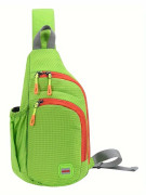 [Casual Bröstväska] Casual Unisex Nylon Bröstväska | Crossbody Väska med Sidoficka för Löpning, Vandring, Cykling, Resor Light Green