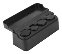 /EA/Universal Bilinredning Plast Myntfodral Förvaringslåda Hållare Växelbehållare Organiserare Svart