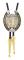 XYC Vintage Bolo Tie för Män - Initial Bokstav ABCDMJR till Z Western Cowboy Bolo Tie för Kvinnor (LGL)