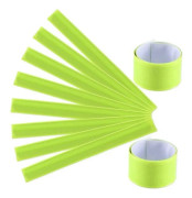 Reflekterande Armband 4-Pack PVC Nattlöparband Med Hög Synlighet För Jogging I Mörker Fluorescerande Grön (FMY)