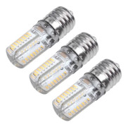 3x E17 Sockel 5w 64 Led Lampa Glödlampa 3014 Smd Ljus Varmvit Ac 110v-220v