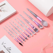 Premium Crystal Handle Makeup Brushes Set Eye Shadow Foundation Women Cosmetic Powder Blush Blending Beauty Make Up beauty Tool
