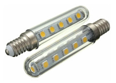 2 st 2,5 W LED-lampa för kök spisfläkt avgasug 220 V varmvit