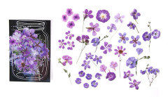 40 st Blomdekaler Lätt att Skala Av Hållbara Vattentäta PET Flerfunktions PET Växtklistermärken för Scrapbook DIY Hantverk