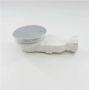 ABS Dome Extra-Flat Duschavlopp, vit（Avlopp）