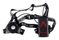 Löparlampa, 3-läges USB-uppladdningsbar kroppsljus med baklampa och justerbar rem för nattlöpare, joggare, vandring och camping