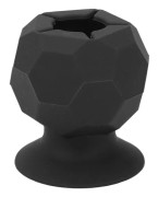 Trash Collector Portable Student Silicone Suction Cup Handmade Waste Collection Ball Vinyl Storage Black