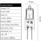 Halogenlampor G4 20W 12V. varmvit 2800K. dimbar transparent kapsel 10 stycken A2