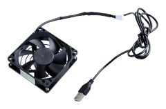 80mm USB Skåpsfläktar med Termostatkontroll för Effektiv Kylning av Elektronik och Apparater