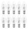 10-pack B15d Halogenlampor, Dimbar 42w C35 Halogenljuslampa 42w B15d
