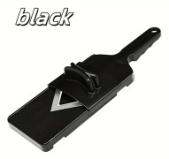 Manuell kraftig grönsakshackare, skivare, strimlare, rostfritt stål & grön plast, multifunktionell handprocessor för kål, morötter, potatis (FMY) Black