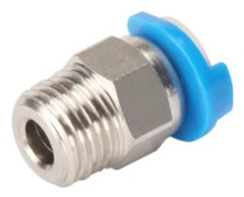 3D-skrivare PC4-01 Pneumatisk Rak Kontakt M10 Gänga V6 Beslag Rostfritt Stål Push to Connector med Tätningsring