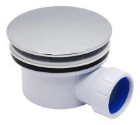 2PCS 71108102 ABS Dome Extra-Flat Duschavlopp, Vit KLB