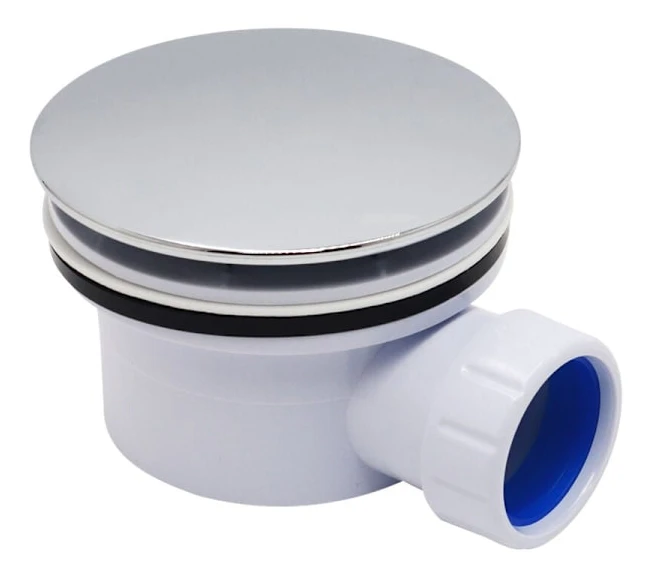2PCS 71108102 ABS Dome Extra-Flat Duschavlopp, Vit KLB