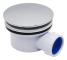 2PCS 71108102 ABS Dome Extra-Flat Duschavlopp, Vit KLB
