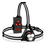 Bröstlampa för löpning, 120° Justerbar Uppladdningsbar LED-lampa med IPX5 Vattentät för Nattjogging, Vandring och Handsfree Camping Black