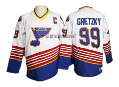 Embroidered Hockey Jersey - Vintage Style Training Sports Jersey *L/50* Blues 99-1 Blues Blues 99-1 Blues L/50