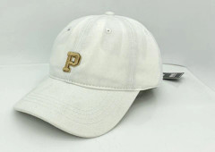 Dotpet Hat Dam P Bokstav Broderi Fyra Säsonger Universal Enkel Baseballkeps Man(Vit)
