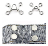 4-pack Jeans Midjebandsspänne Avtagbara Justerbara Spikfria Spännen