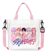 Populär K-POP Demon Hunter Girls Anime Tryck Crossbody Väska 16