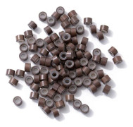 500 st Mikro Ringar Länkar Pärlor BRUN brown