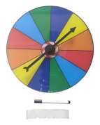 Bordspris Turntable Fortune Wheel Spinnings Game Lucky Draws Roulette Wheel Raderbar Återanvändbar Fortune Wheel (FMY) 12 grids