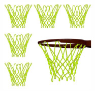 6-pack Nattlampa Basketbollkorg Nät Solenergi Sport Basketbollnät Utomhus för Barn 12 Tum i Diameter