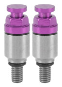 2 st M5x0.8 Luftnippel för gaffelben av aluminiumlegering, tryckavlastningsventil, ersättning för CRF150R CR125R CR250R CRF250R Lila