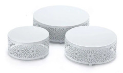 3-delade tårtställ Set Dessert Cupcake Stands Tårthållare