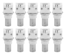 10 st 90 graders vit PCB-monterad BNC-kontakt 2P BNCQ9-adapter för CCTV-system